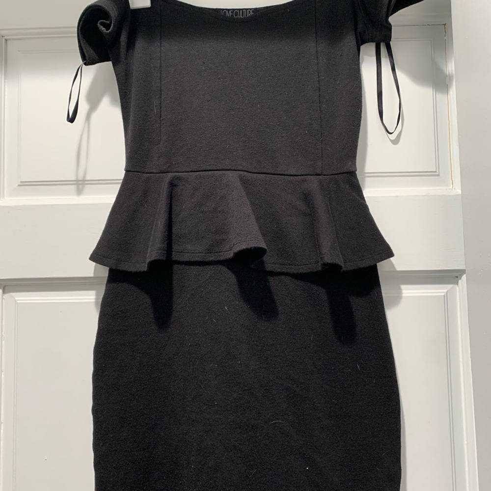 Love Culture fitted off the shoulder dress